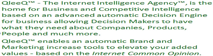 QleeQ Internet Intelligence agency™ | Brand Value Increase | Internet Wisdom